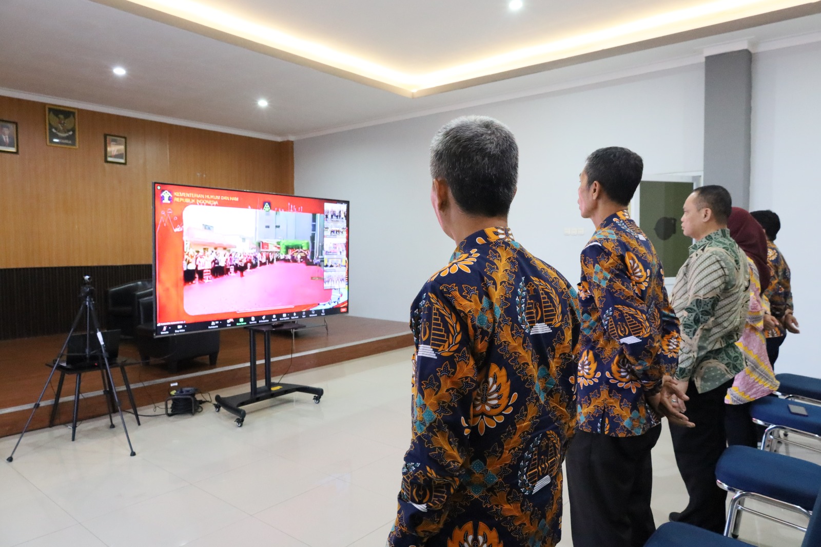 Rudenim Makassar Ikuti Apel Pelepasan Mudik Bersama Kumham 2024 Secara Virtual